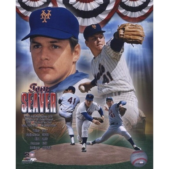 Tom Seaver - Legends Compostie NY Mets Sports Photo Image 1