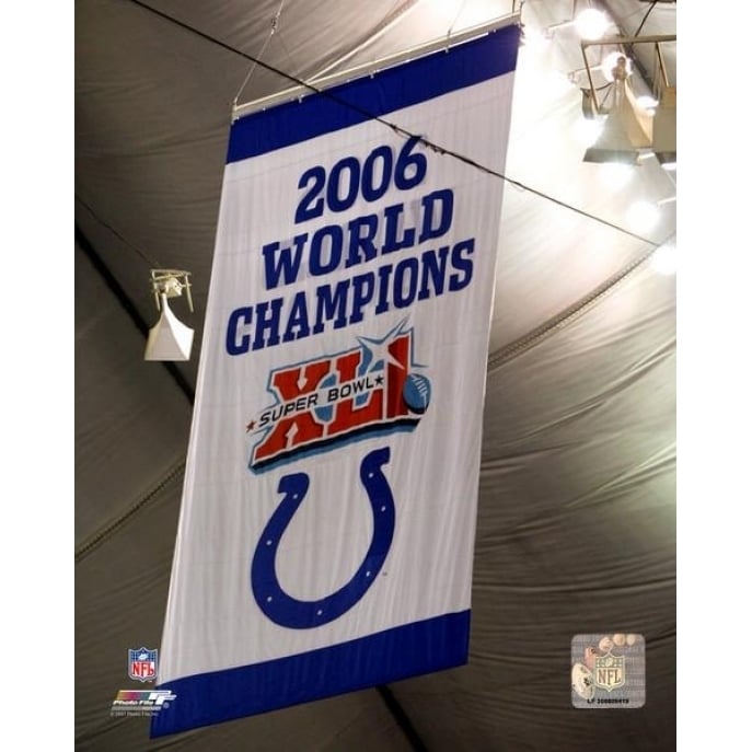 Colts Super Bowl XLI Championship Banner Photo Print Image 1