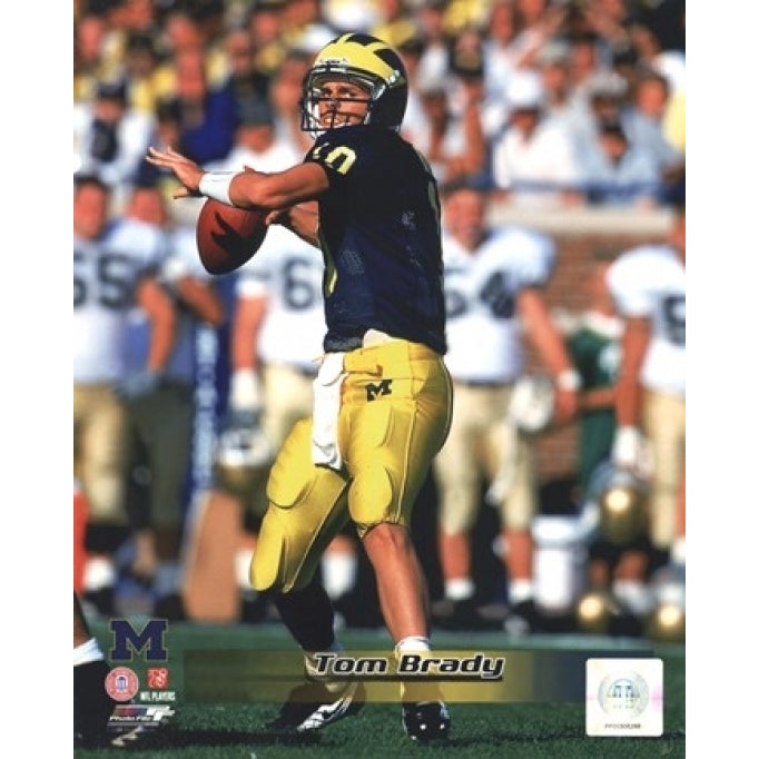 Tom Brady University of Michigan Action Sports Photo Image 1