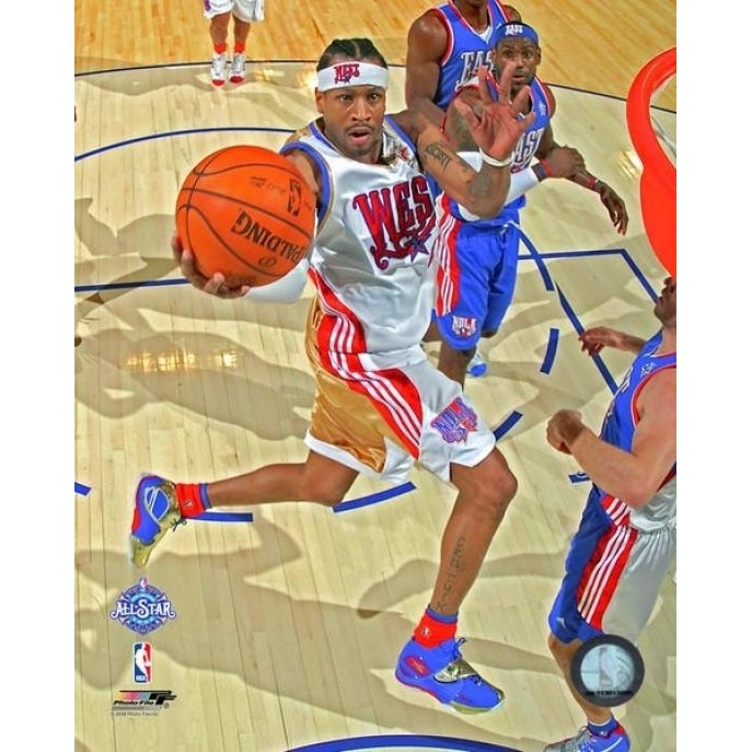 Allen Iverson 2008 NBA All-Star Game Action Photo Print Image 1