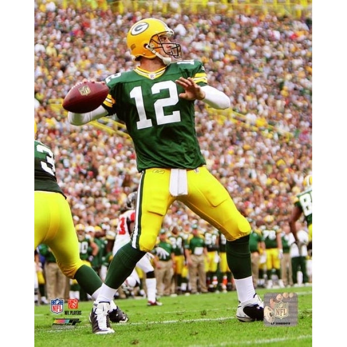 Aaron Rodgers 2008 Passing Action Photo Print Image 1