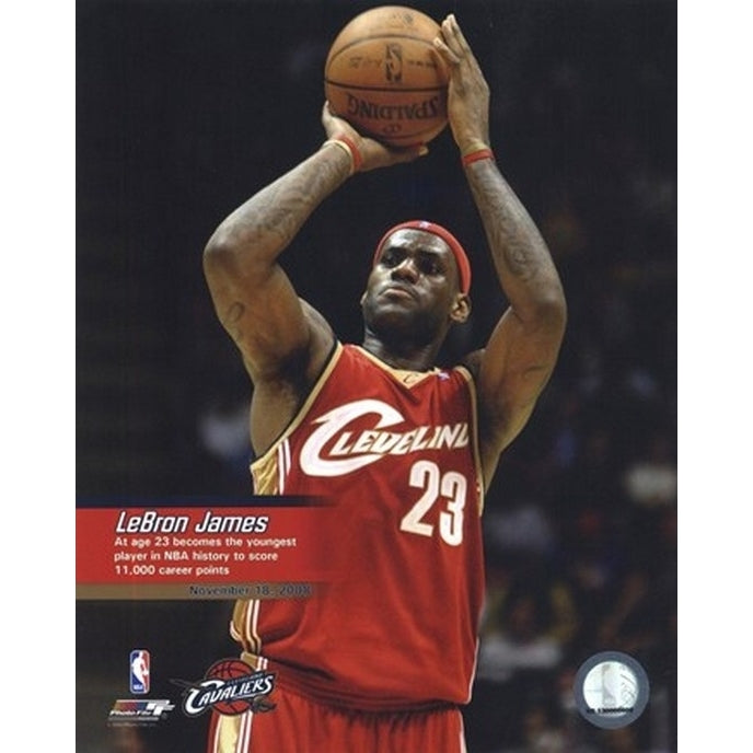 Lebron James Youngest Player to reach 11 000 Points Sports Photo Image 1