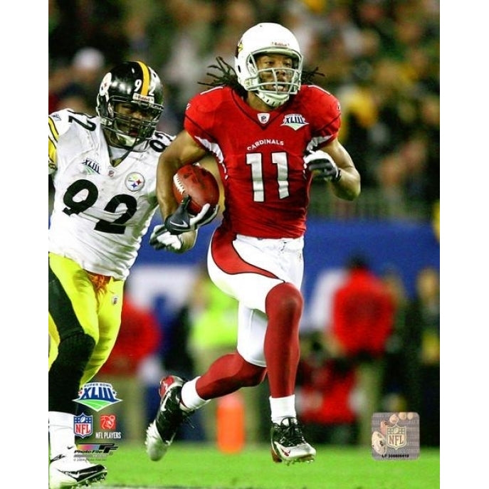 Larry Fitzgerald Super Bowl XLIII Action 45 Photo Print Image 1