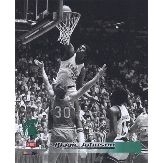 Magic Johnson Michigan State Sports Photo Image 1