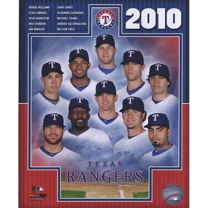 2010 Texas Rangers Team Composite Sports Photo Image 1