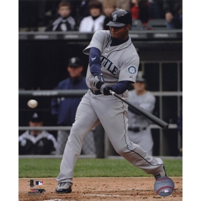 Ken Griffey Jr. 2010 Batting Action Sports Photo Image 1