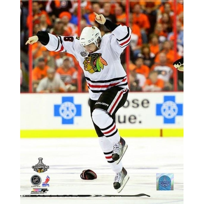 Patrick Kane Celebrates Winning the 2010 Stanley Cup Photo Print Image 1