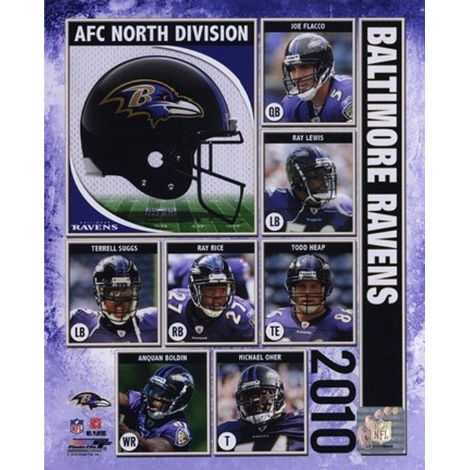 2010 Baltimore Ravens Team Composite Sports Photo Image 1