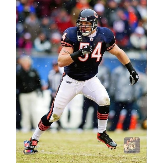 Brian Urlacher 2010 Playoff Action Photo Print Image 1