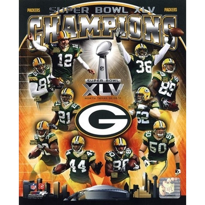 Green Bay Packers Super Bowl XLV Champions Composite Image 1