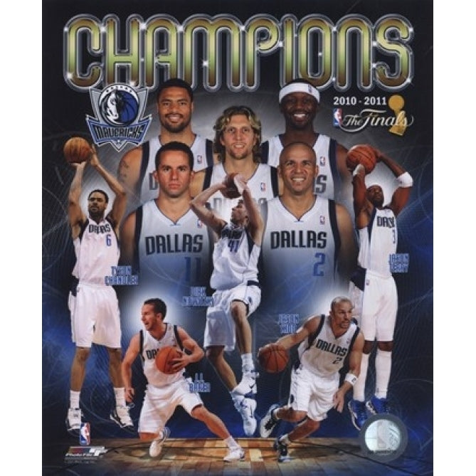 Dallas Mavericks 2011 NBA Finals Championship Composite Sports Photo Image 1