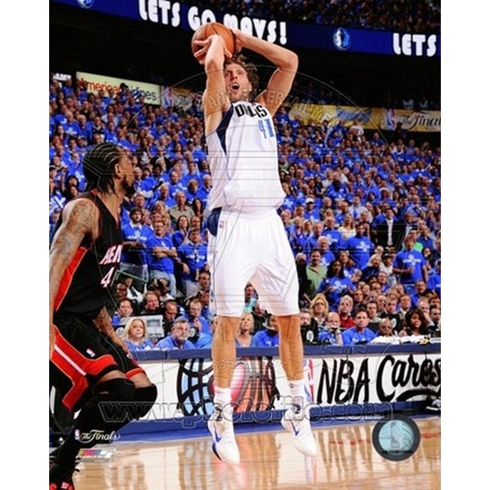 Dirk Nowitzki Game 5 of the 2011 NBA Finals Action Sports Photo Image 1