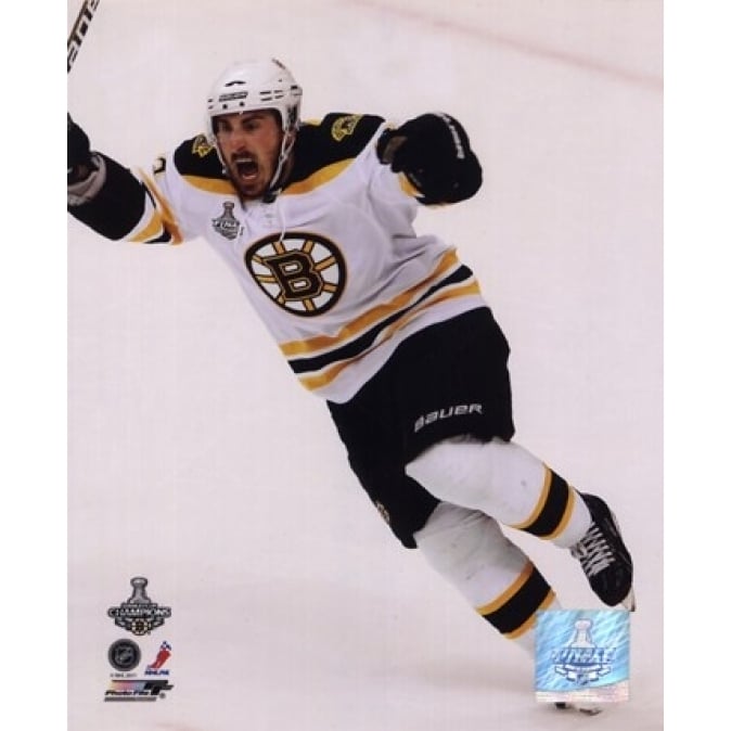 Brad Marchand Goal Celebration Game 7 of the 2011 NHL Stanley Cup Finals Sports Photo Image 1