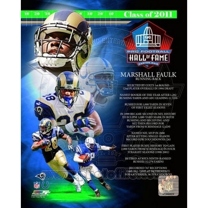 Marshall Faulk 2011 Hall of Fame Composite Sports Photo Image 1