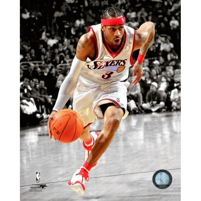 Allen Iverson Spotlight Action Photo Print Image 1