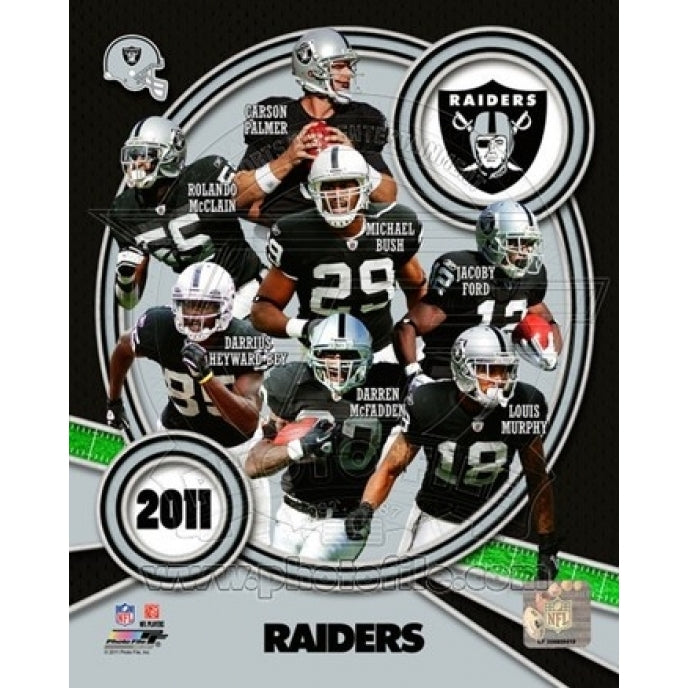 Oakland Raiders 2011 Team Composite Sports Photo Image 1