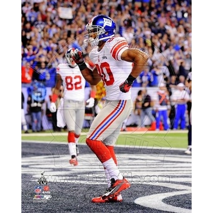 Victor Cruz Super Bowl XLVI Action Sports Photo Image 1