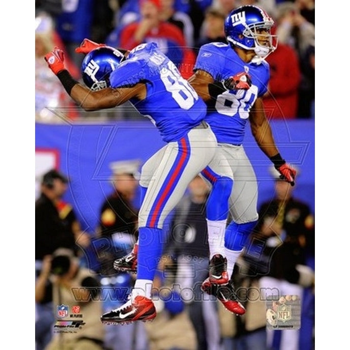 Victor Cruz and Hakeem Nicks 2011 Action Sports Photo Image 1