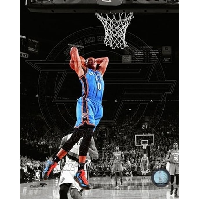 Russell Westbrook 2011-12 Spotlight Action Sports Photo Image 1