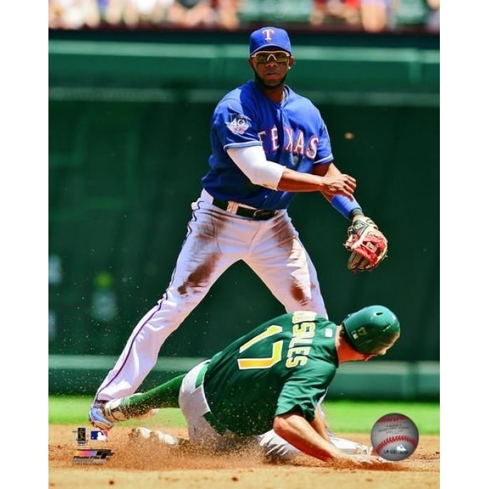 Elvis Andrus 2012 Action Photo Print Image 1