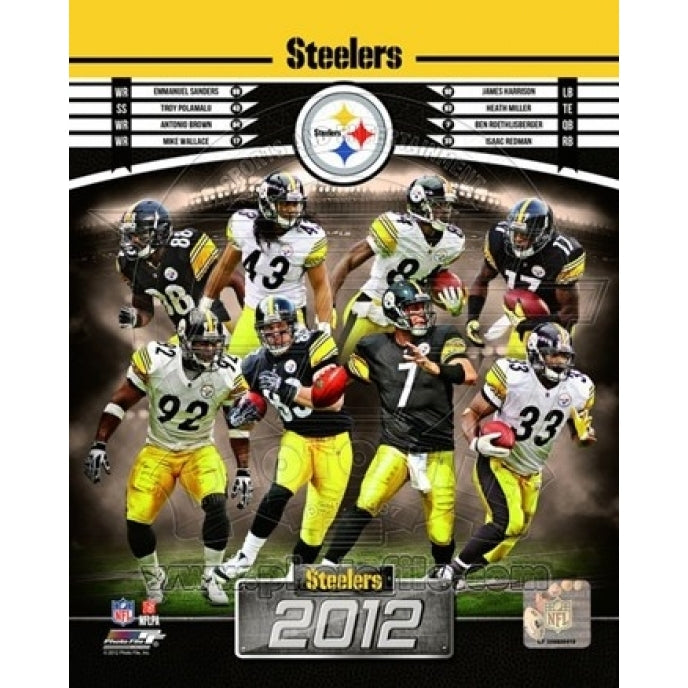 Pittsburgh Steelers 2012 Team Composite Sports Photo Image 1