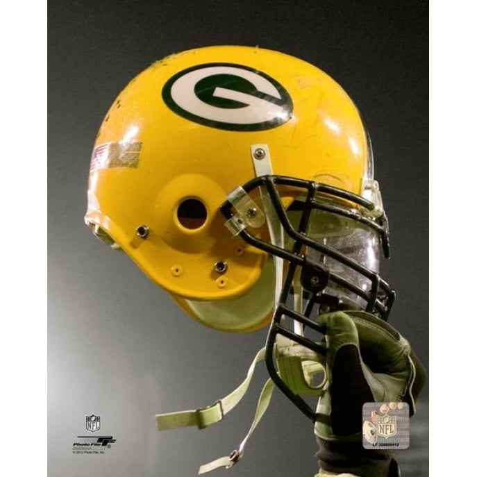 Green Bay Packers Helmet Spotlight Photo Print Image 1