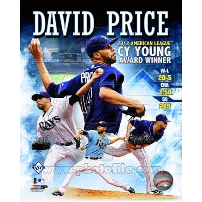 David Price 2012 American League Cy Young Award Winner Composite Sports Photo Image 1