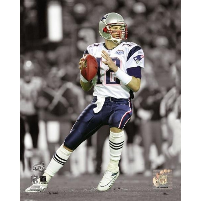 Tom Brady Super Bowl XXXIX Spotlight Action Photo Print Image 1