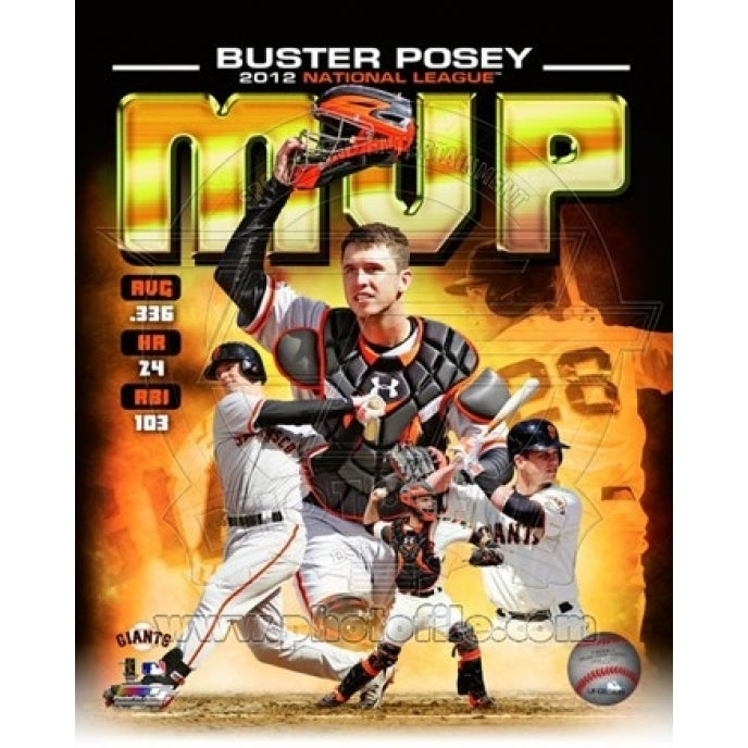 Buster Posey 2012 National League MVP Composite Sports Photo Image 1