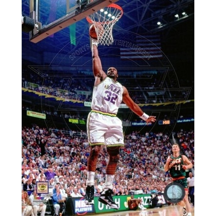 Karl Malone 1996 Action Sports Photo Image 1