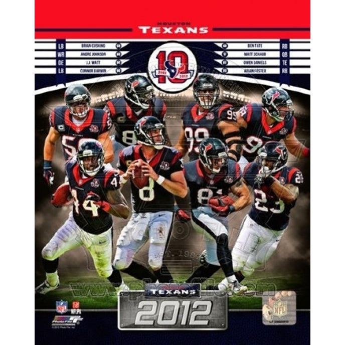 Houston Texans 2012 Team Composite Sports Photo Image 1