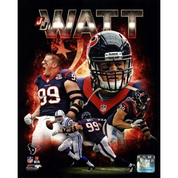 J.J. Watt 2013 Portrait Plus Sports Photo Image 1