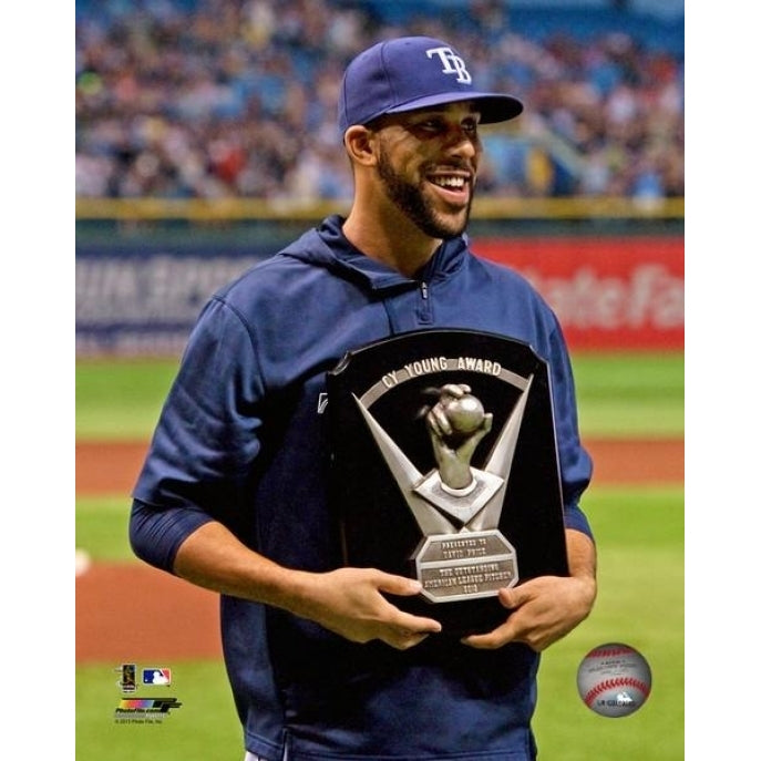 David Price with the 2012 Cy Young Award Photo Print Image 1