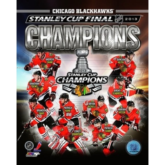 Chicago Blackhawks 2013 NHL Stanley Cup Champions Composite Sports Photo Image 1