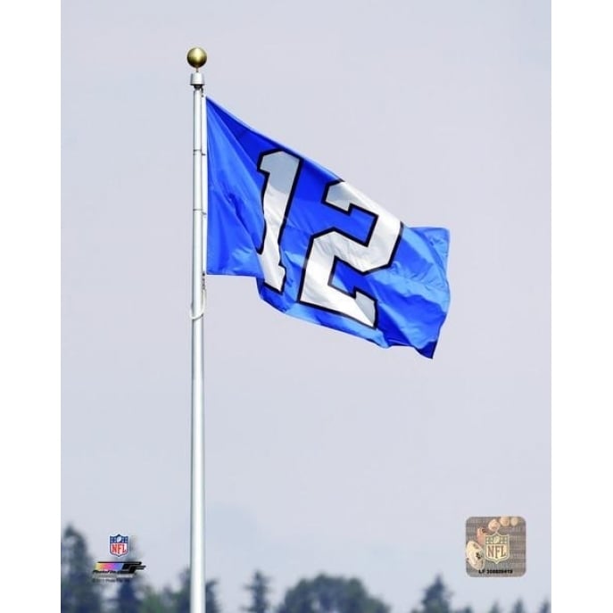 Centurylink Field Seattle Seahawks 12th Fan Flag Photo Print Image 1