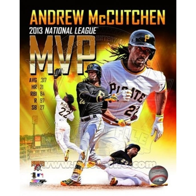 Andrew Mccutchen 2013 National League MVP Portrait Plus Sports Photo Image 1