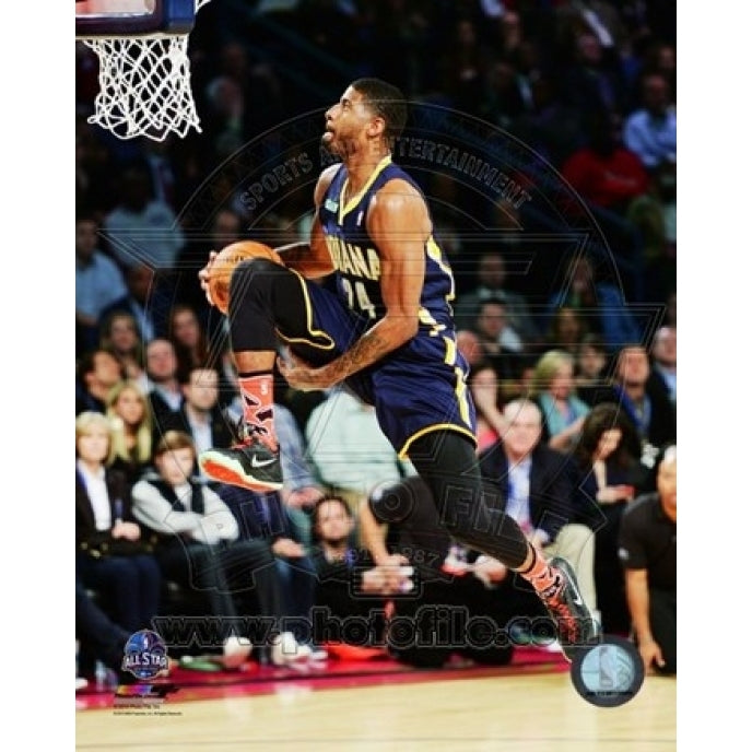 Paul George Slam Dunk Contest 2014 NBA All-Star Game Action Sports Photo Image 1