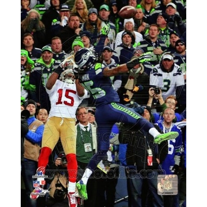 Richard Sherman pass deflection 2013 NFC Championship Game Sports Photo Image 1