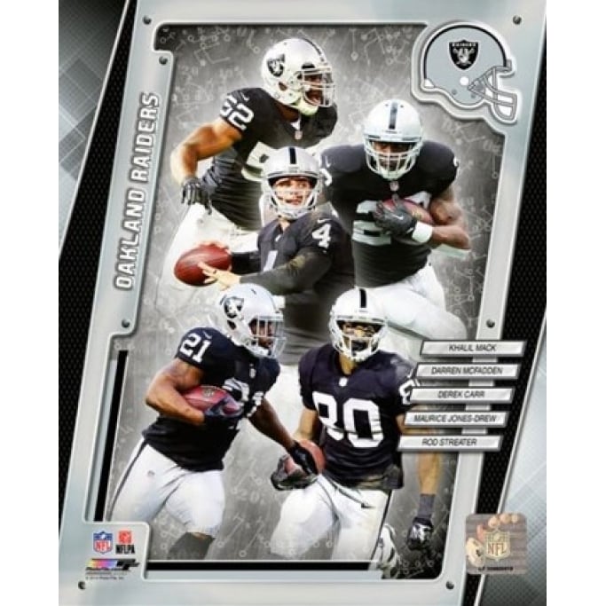 Oakland Raiders 2014 Team Composite Sports Photo Image 1