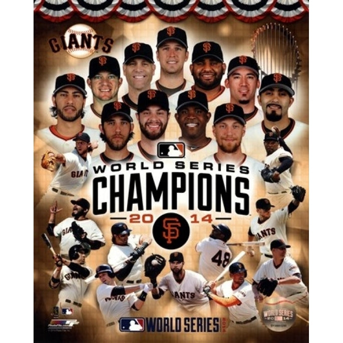 San Francisco Giants 2014 World Series Champions Composite Sports Photo Image 1