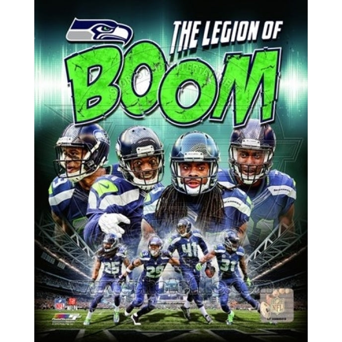 Seattle Seahawks Composite - Earl Thomas Richard Sherman Kam Chancellor Byron Maxwell Sports Photo Image 1