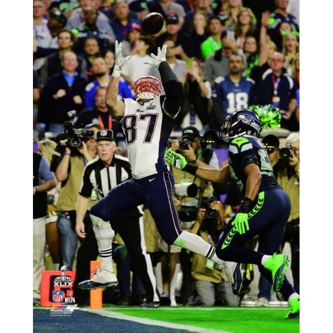 Rob Gronkowski Touchdown Super Bowl XLIX Photo Print Image 1