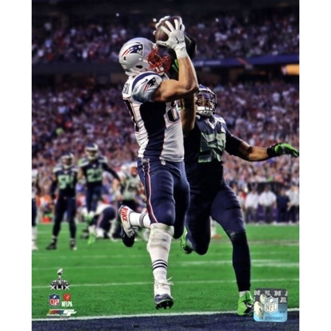 Rob Gronkowski Touchdown Super Bowl XLIX Sports Photo Image 1