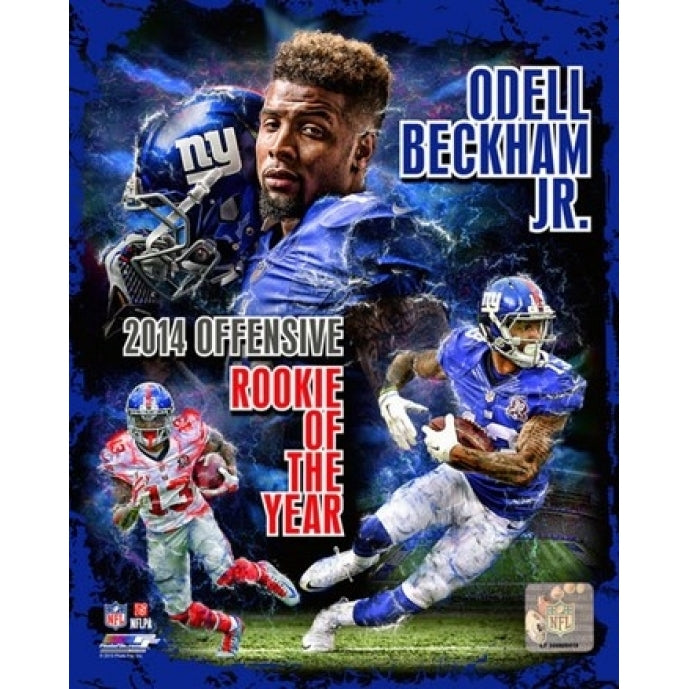 Odell Beckham Jr. 2014 NFL Offensive Rookie Of The Year Portrait Plus Sports Photo Image 1