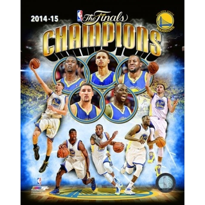 Golden State Warriors 2015 NBA Finals Champions Composite Sports Photo Image 1