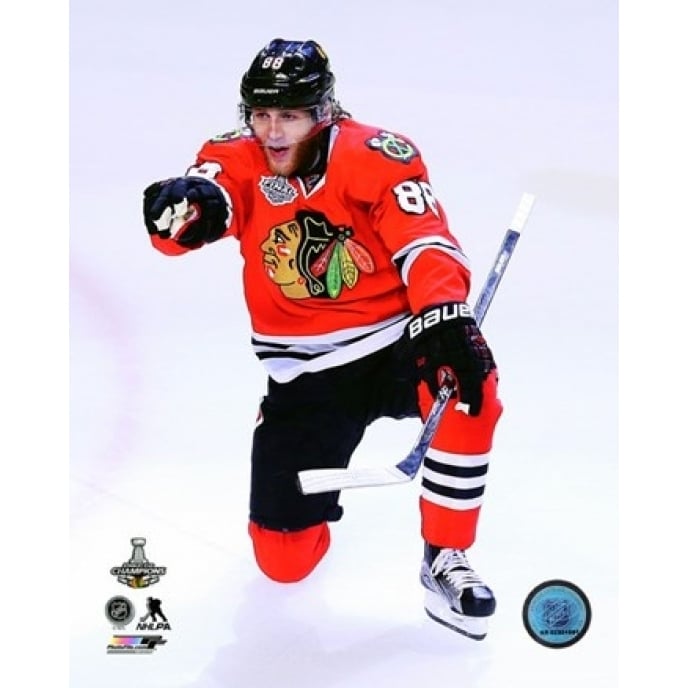 Patrick Kane Goal Celebration Game 6 of the 2015 Stanley Cup Finals Sports Photo Image 1