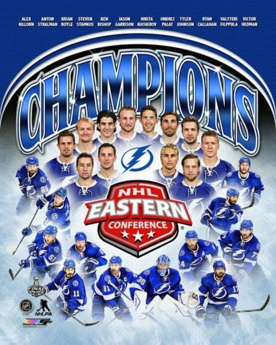 Tampa Bay Lightning 2015 Eastern Division Champions Composite Photo Print Image 1