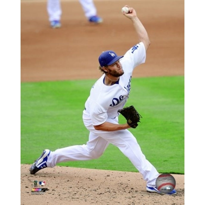 Clayton Kershaw gets his 300th Strikeout of the season- October 4 2015 Sports Photo Image 1