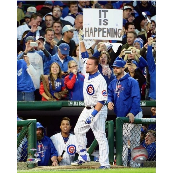 Kyle Schwarber celebrates his Home Run Game 4 of the 2015 National League Division Series Photo Print Image 1