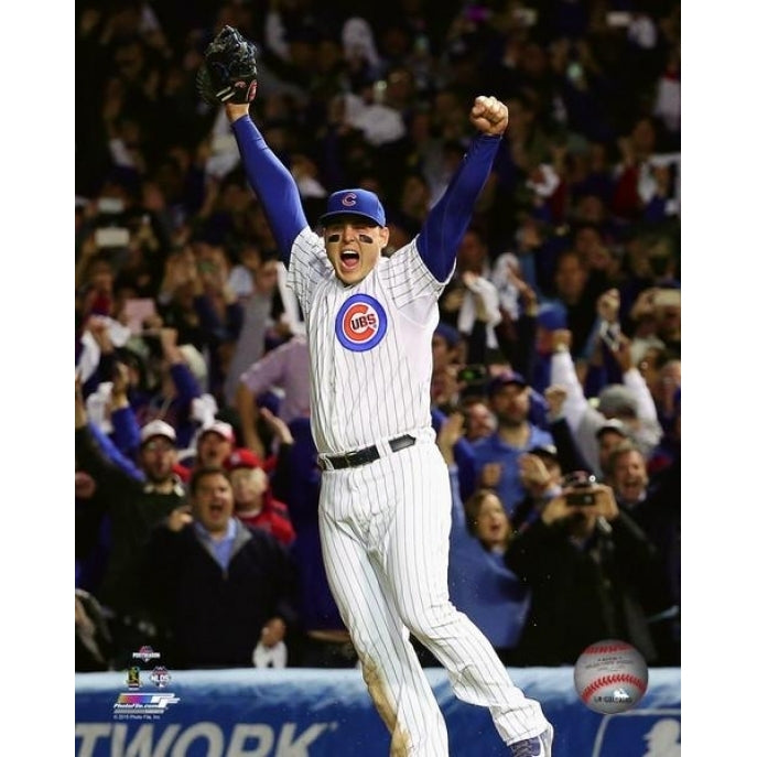 Anthony Rizzo celebrates winning Game 4 of the 2015 National League Division Series Photo Print Image 1